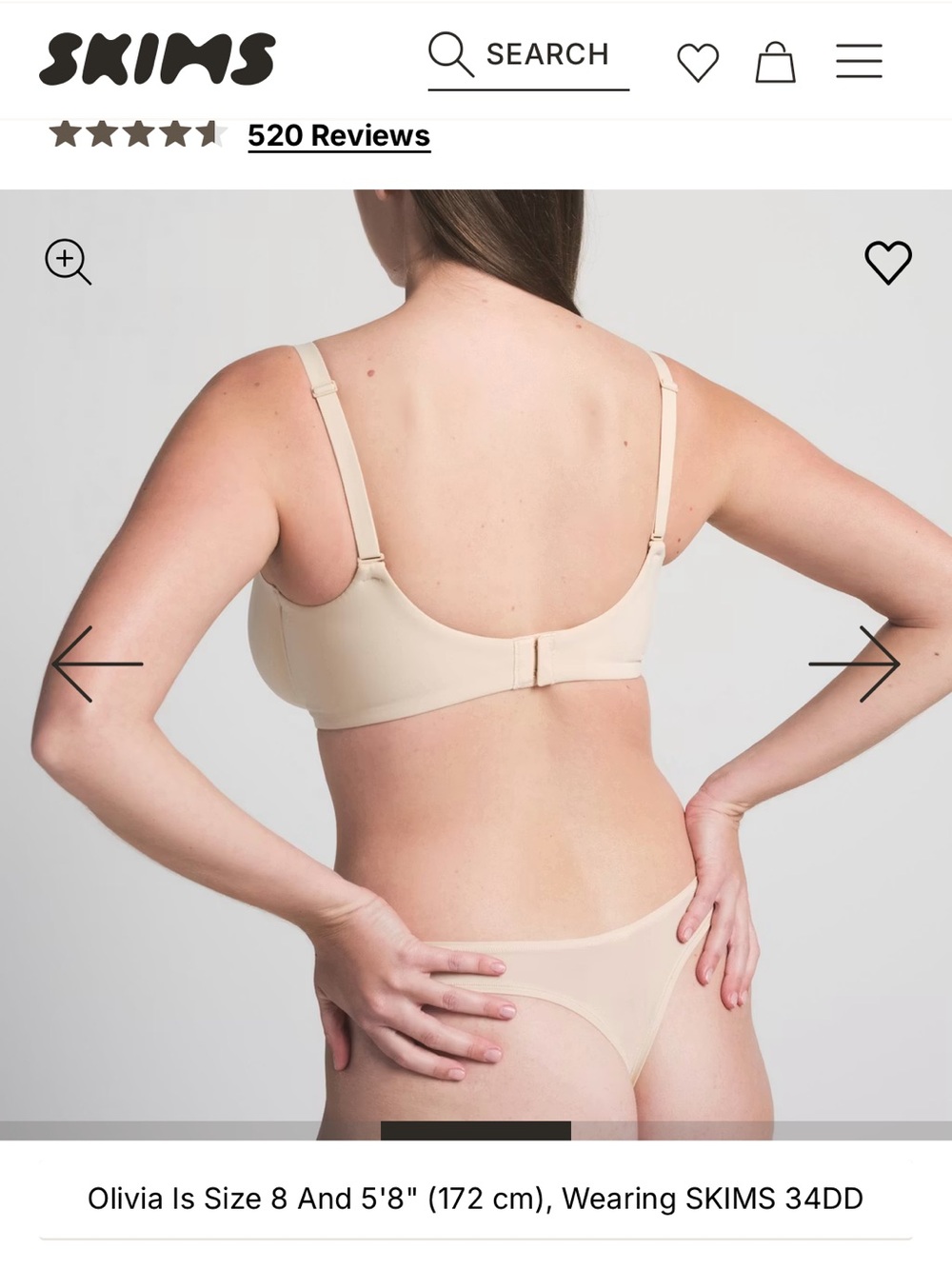 SKIMS Fits Everybody Unlined Demi Bra in Nude Sand 32B Brand New w/ Tags!! - Picture 2 of 8